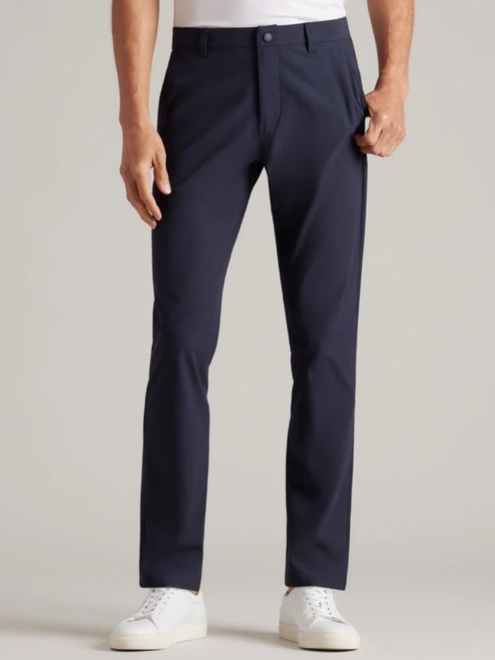 RHONE Commuter Slim Pants Navy Performance Stretch Minimalist Techwear  📐30